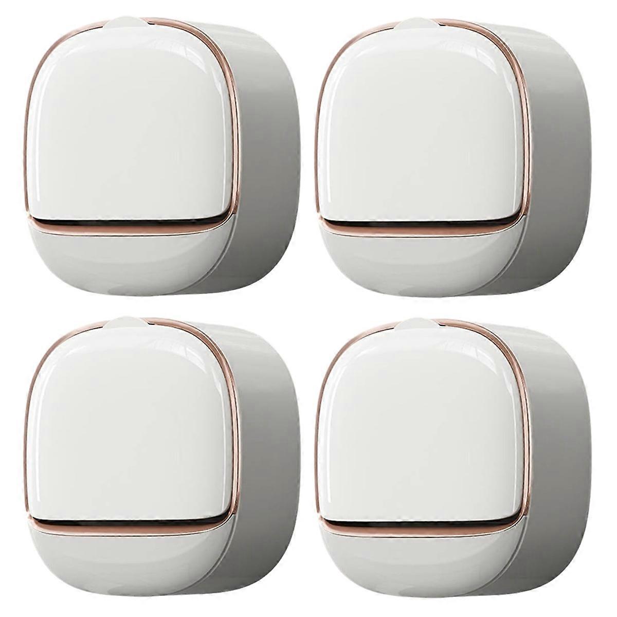 Luxury Soap Holder Soap Box with Drain Pan Soap Box with Lid Wall Mounted Drain Soap Box with Flip Lid White
