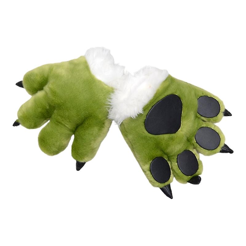 Simulation Dinosaur Paw Plush Decorative Gloves