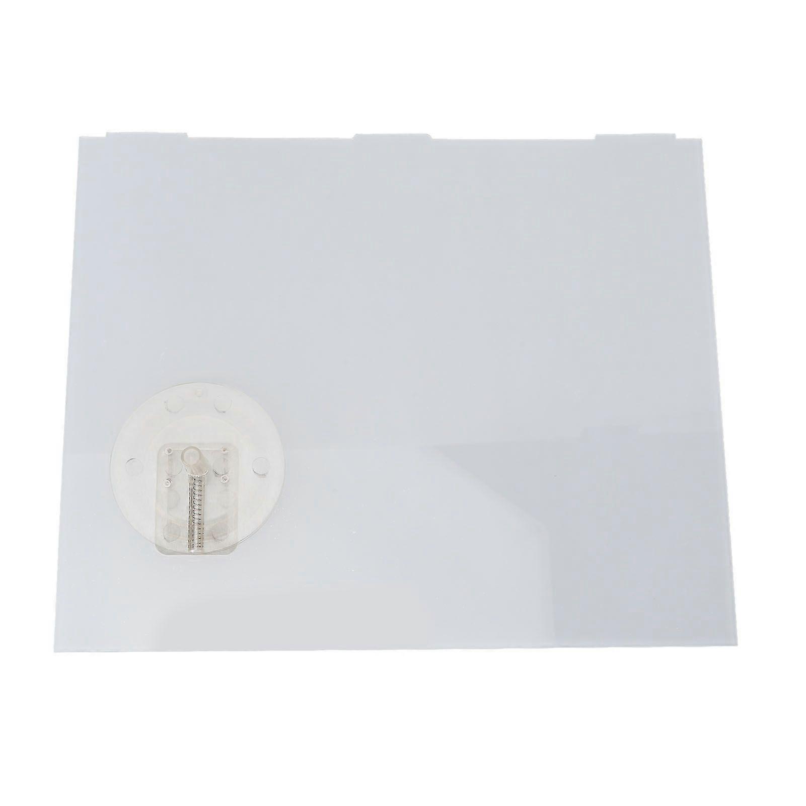 12inch X 9.75inch Replacement RV Screen Door Slider Panel 239061 Plastic Clear Slide Panel with Push Down Knob Opener MK1176