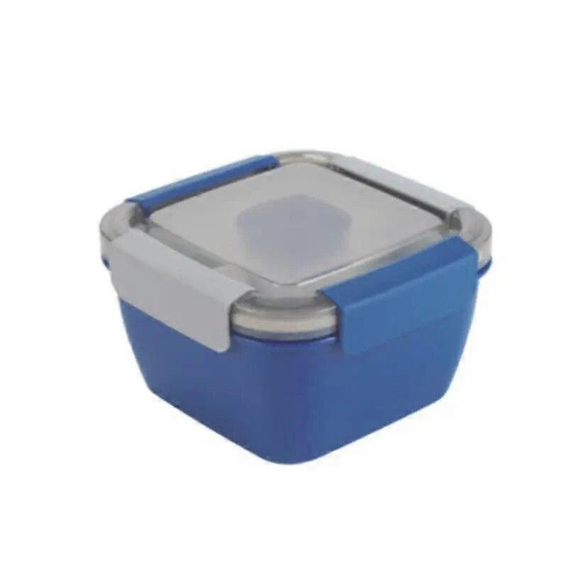 Salad Lunch Box Container With 37-oz Salad Bowl, 3 Compartments And 2-oz Sauce Container For Salad Toppings Or Snacks