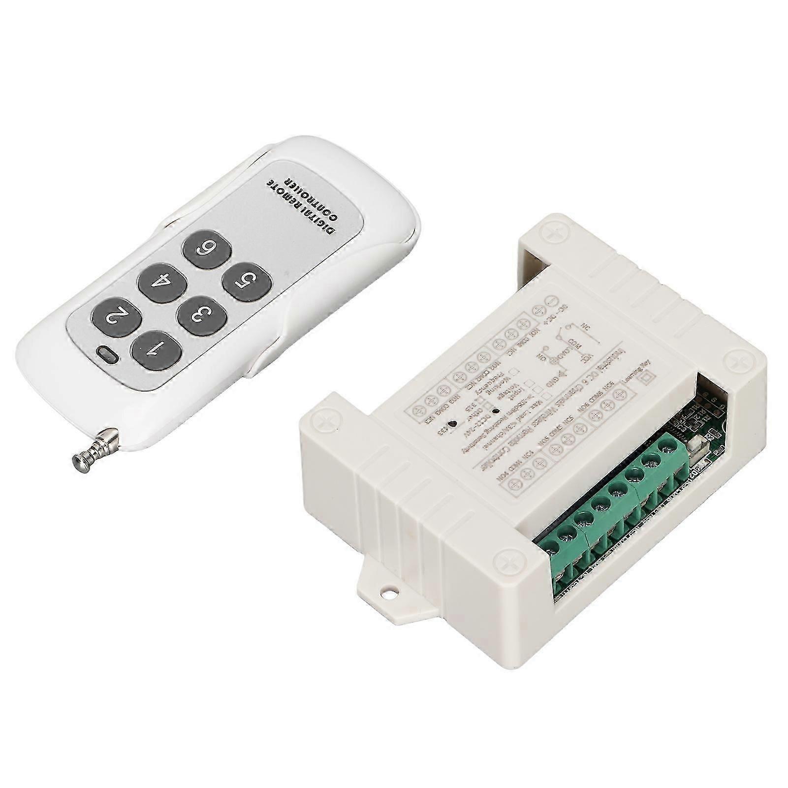 Motor Remote Control Switch 12v 24v 6 Ch Relay Forward And Reverse Wireless Switch For Car Motor Electric Curtain