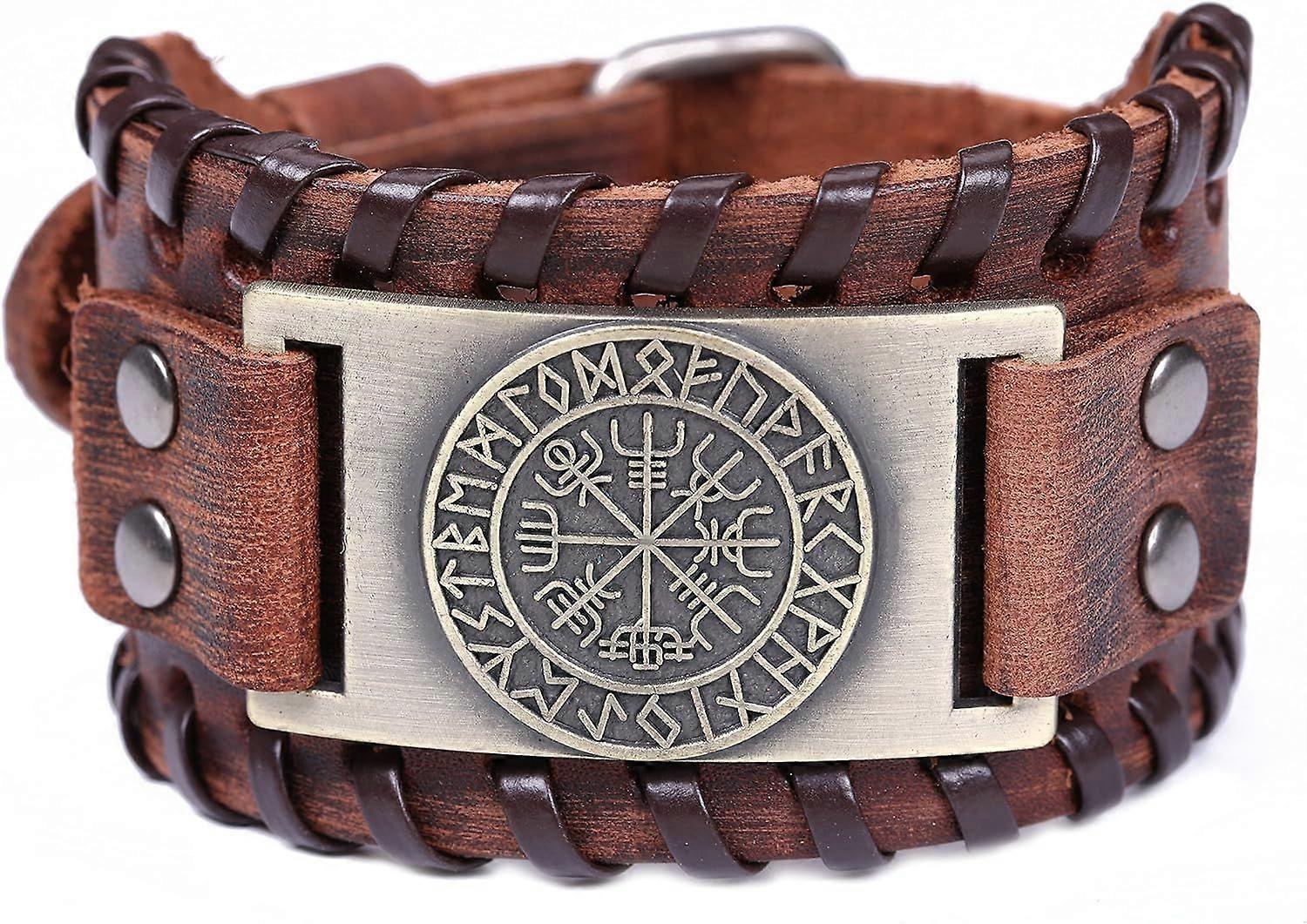 N/A Alloy Odin Compass Bracelet