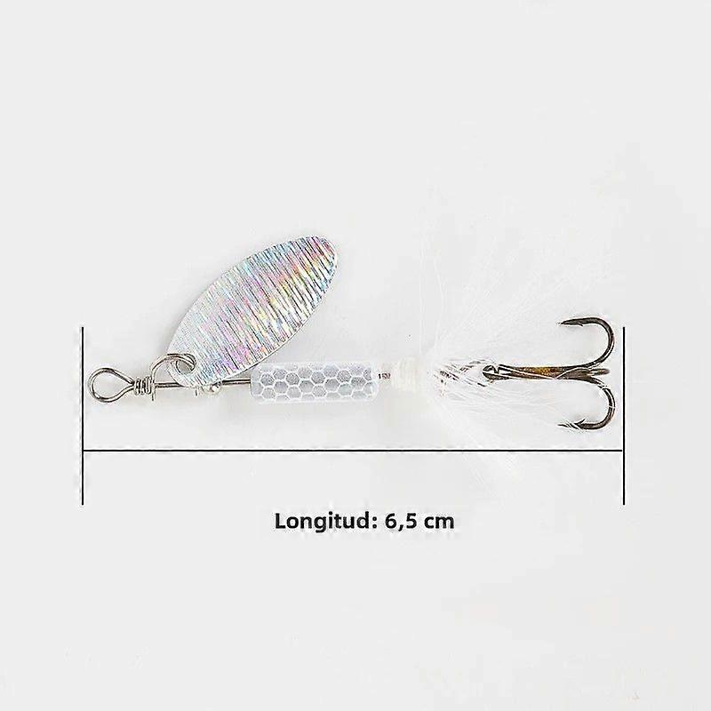 1pcs 3.5g/6.5cm Metal Spinner Spoon Fishing Lure With Shiny Sequins For Trout Suitable For Fishing In Ocean River Lake And Reservoir
