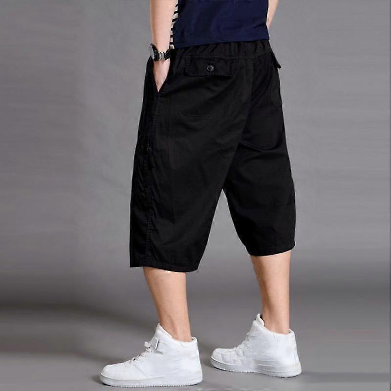 Men's Large Pocket Vintage Casual Plus Size Shorts Casual Sweatpants