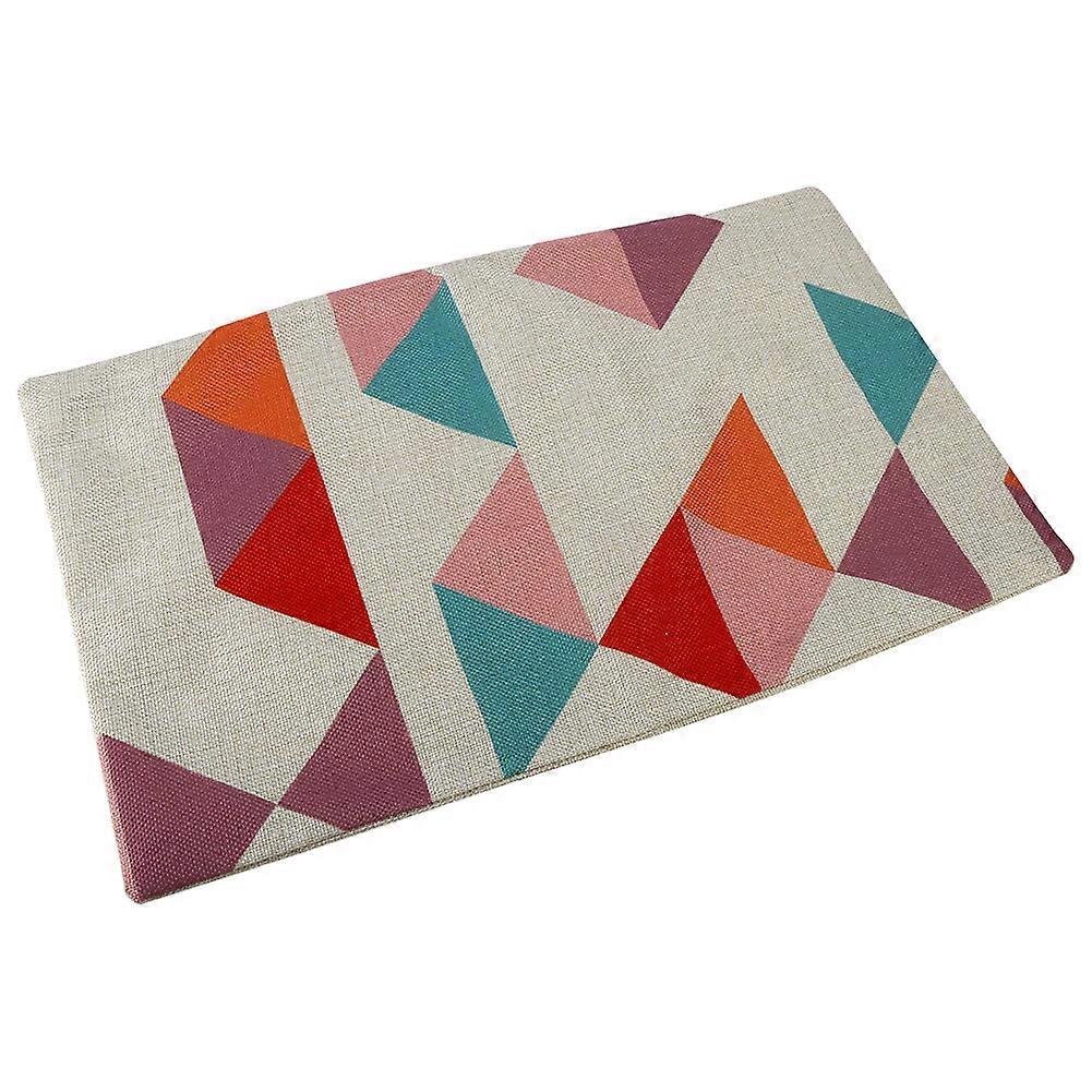 Rectangle Shape Linen Throw Pillow Case 18x18 Inch Sofa Cushion Cover for Home Decor in Beige Color