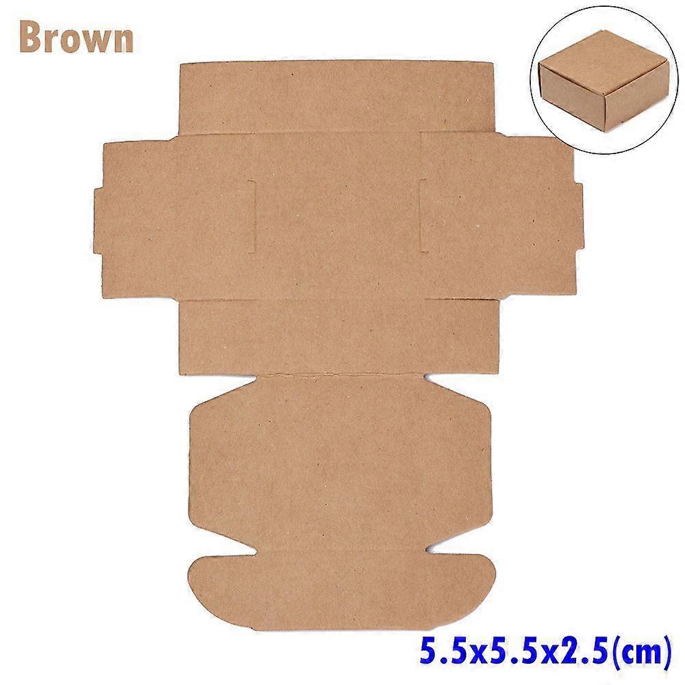 9sizes Party Supplies Gift Craft Handmade Wrapping Cardboard Package Candy Storage Kraft Paper Box