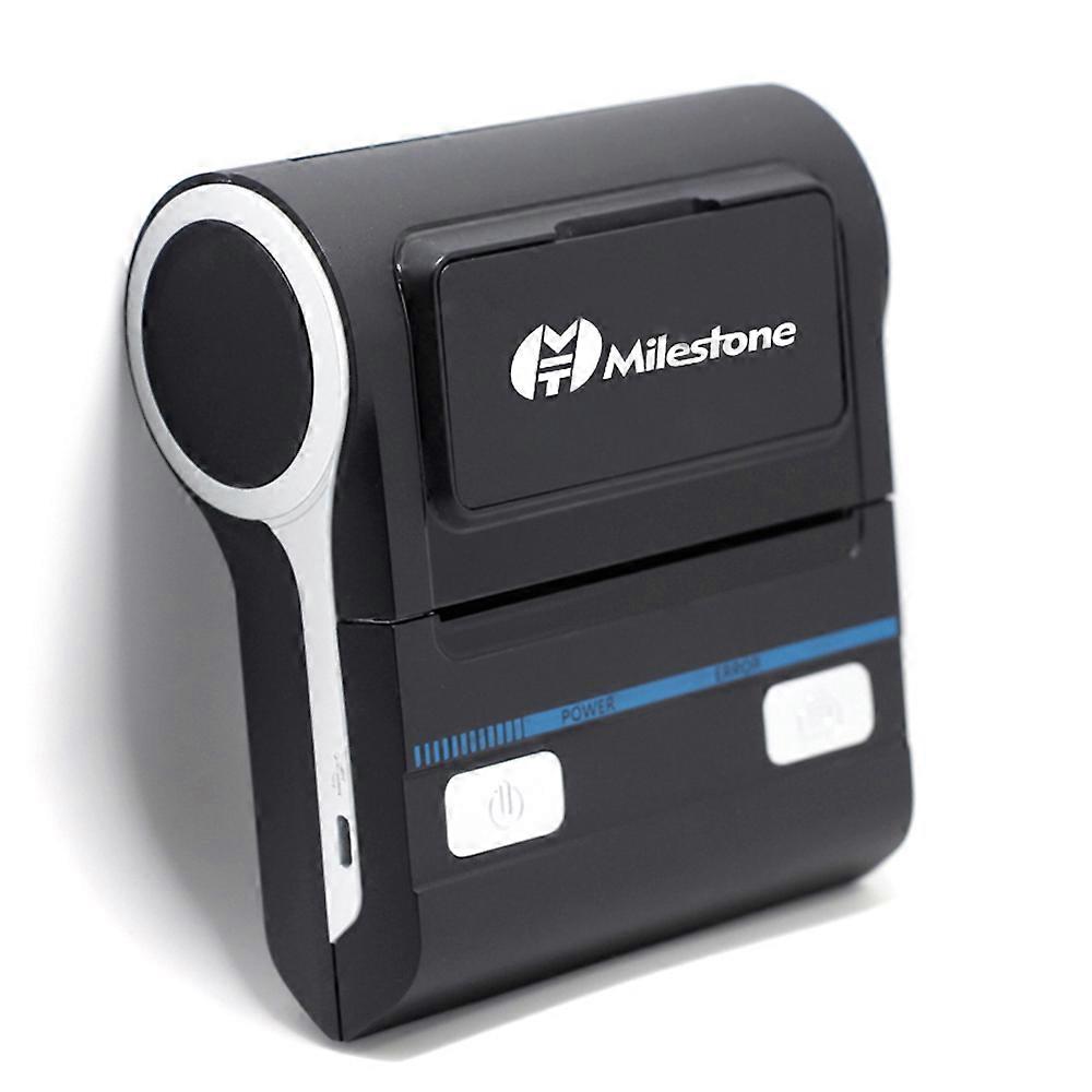 Milestone MHT-P8001 Portable 80mm Thermal Printer BT+USB Dual-mode Connection Built-in Rechargeable Lithium Battery EU Plug