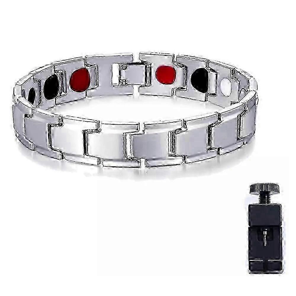 Pulse Wellness Band,magnetic Bracelet Improves Circulation  silver