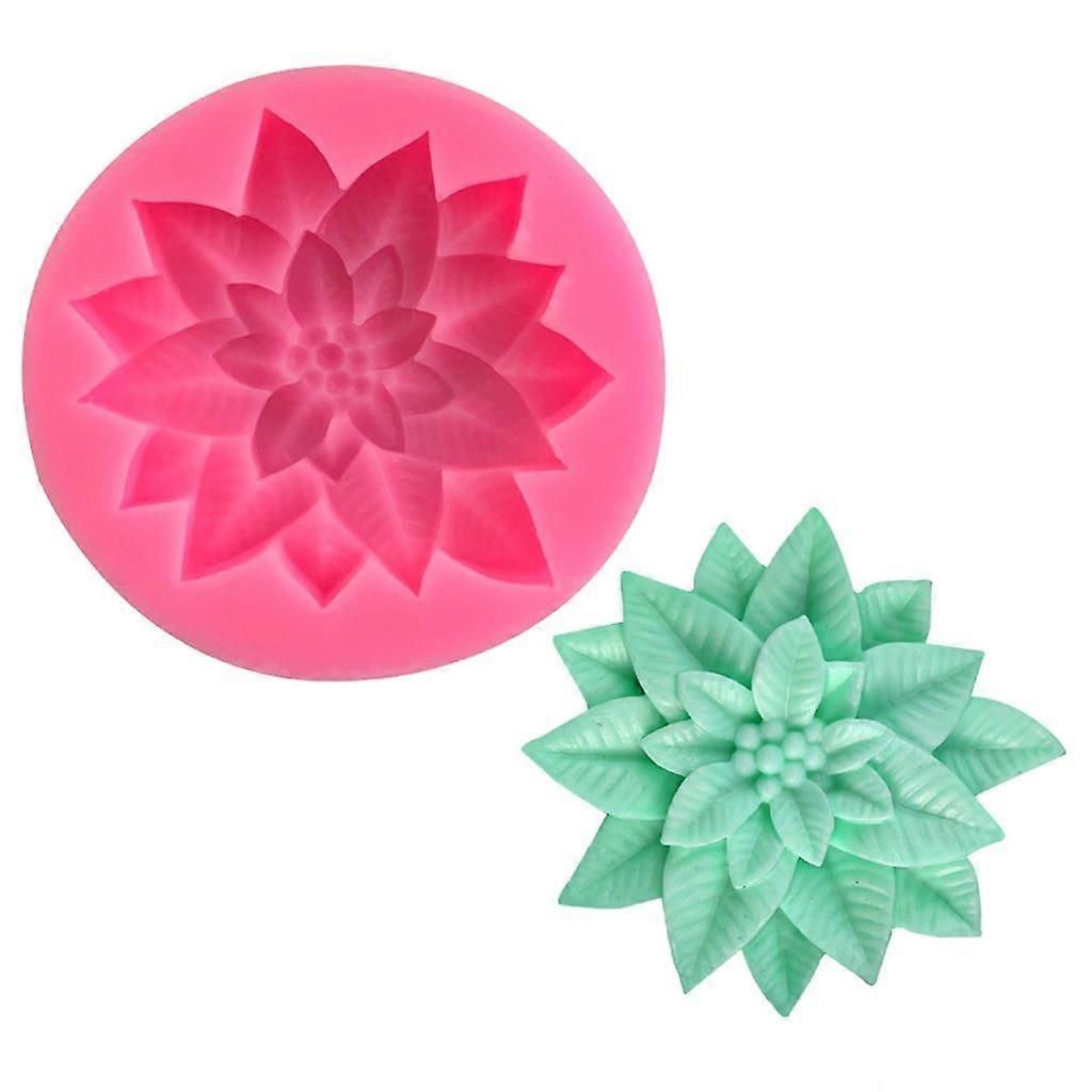 Holly Leaf Shape Silicone Molds for Sugar Craft Decorating Baking Tools Cake