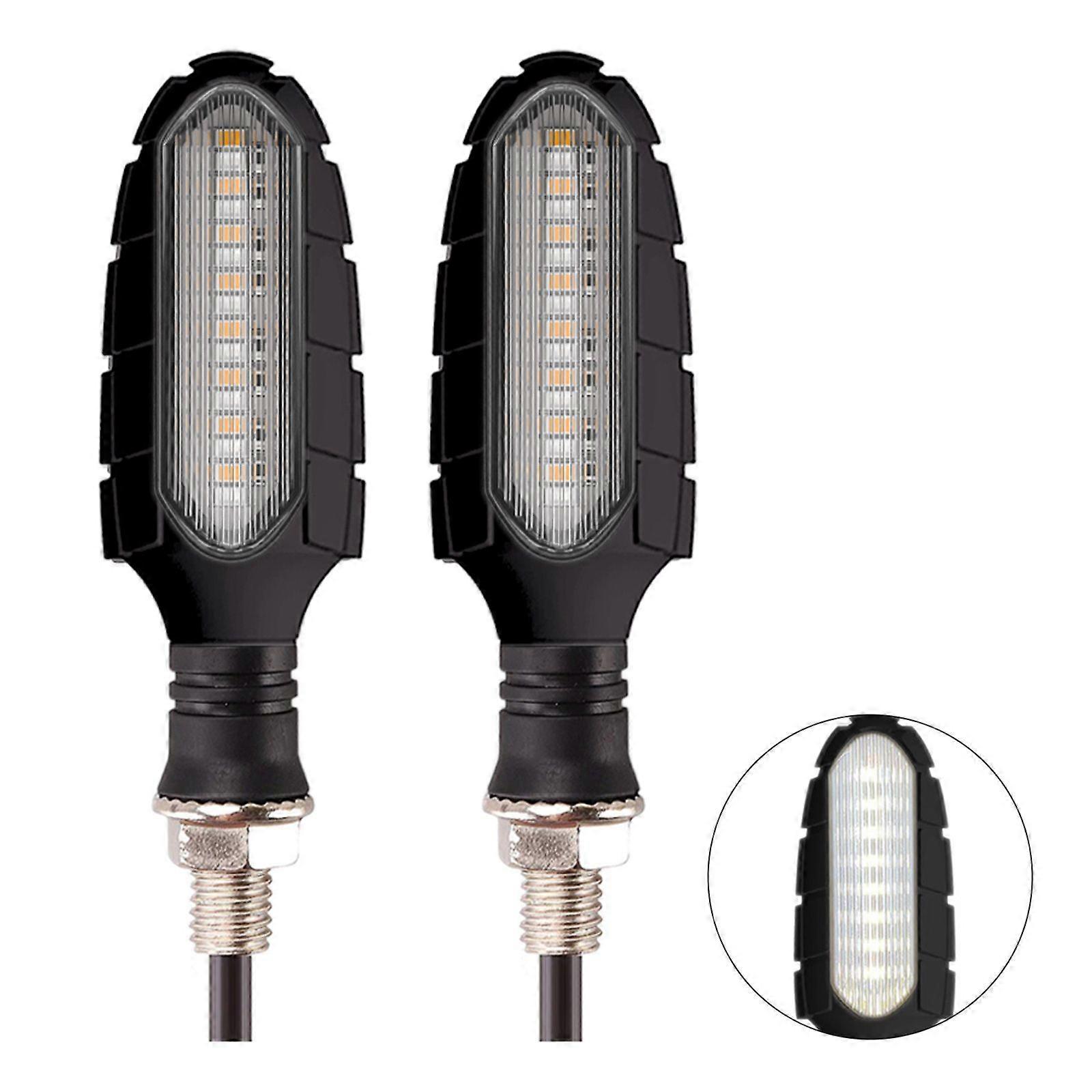 Universal LED Motorcycle-Turn Signal Light Flowing Water Flasher Stop Light 2pcs