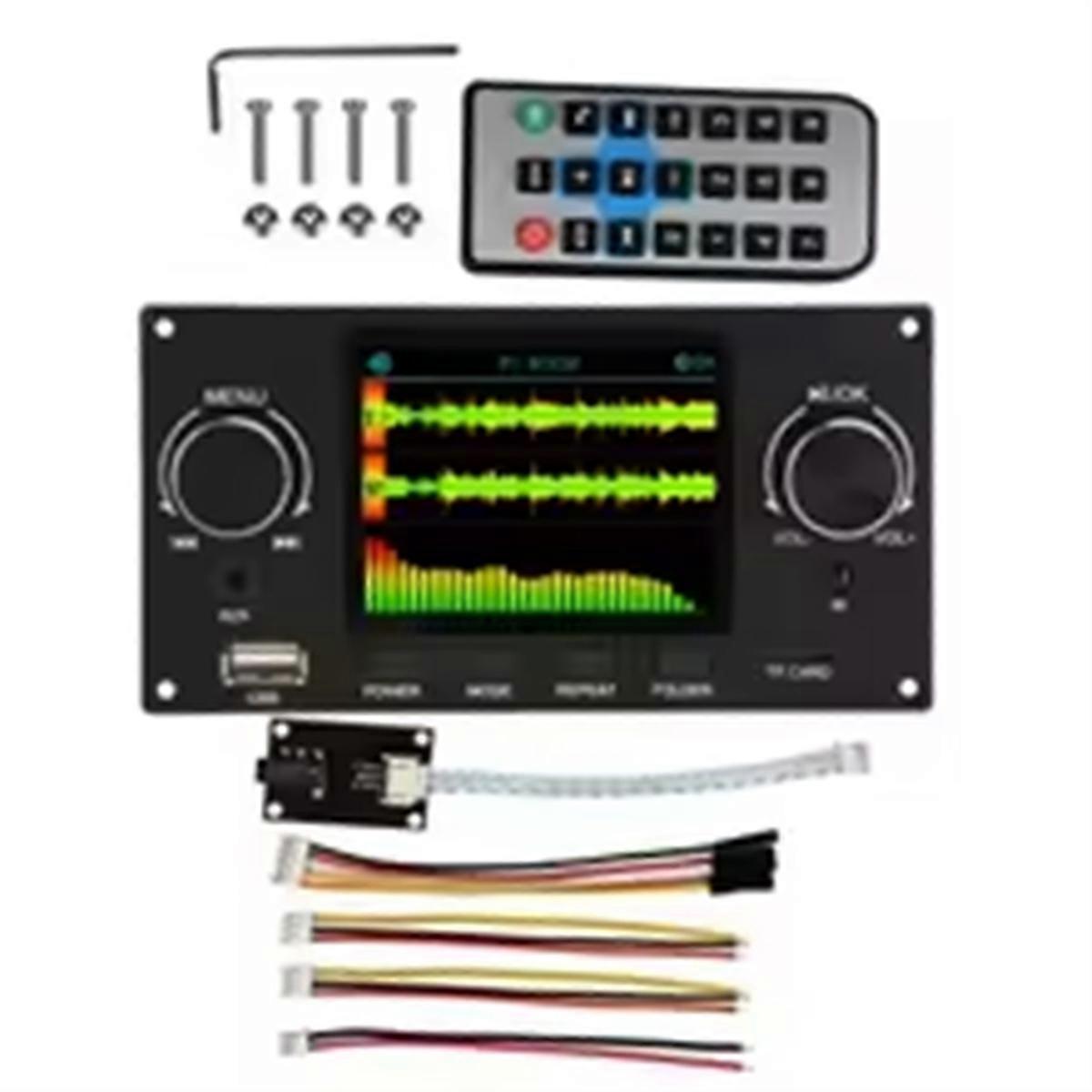 2.8 Inch TFT Color LCD Lossless MP3 Decoder Board Bluetooth 5.3 Stereo Audio FLAC WAV APE Decoding