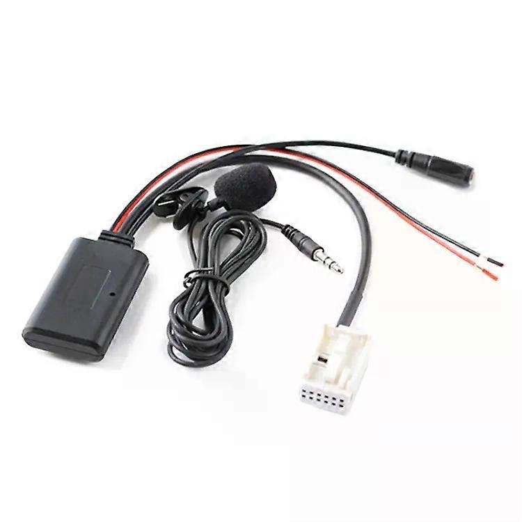 Wireless Bluetooth AUX Adapter Cable for Citroen Peugeot 307 -