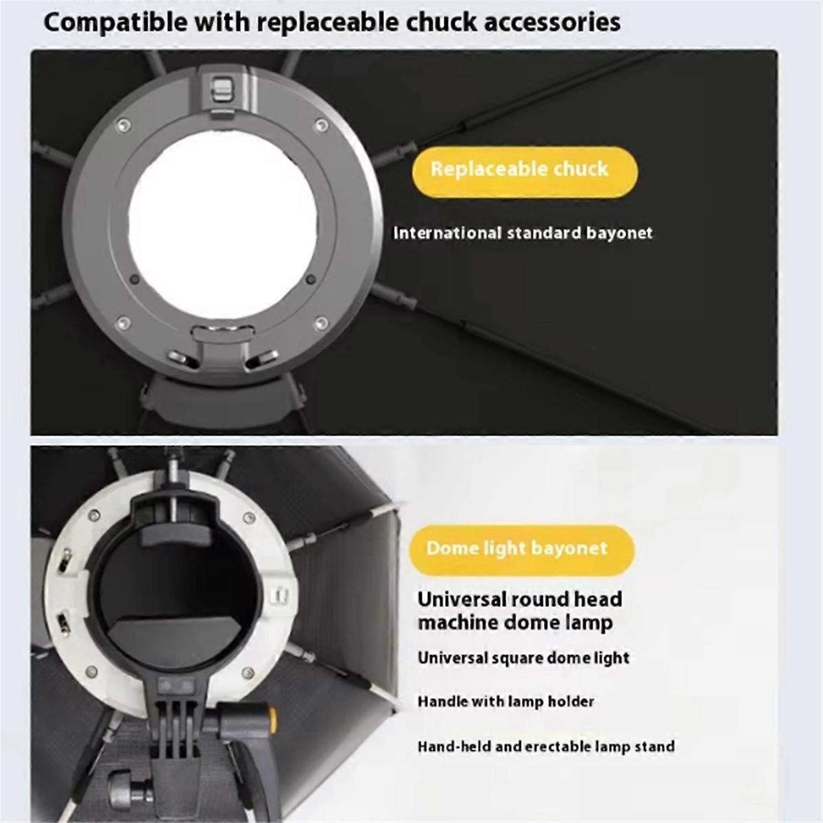 Side Soft Light Box TR-07C Bayonet Portable Octagonal Soft Light Box Quick Open Quick Install Soft L