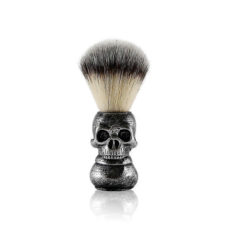 Skull Cleansing Shaving and Foaming Tools, Color Classification: Beard Brush Silver Beard Brush Silver