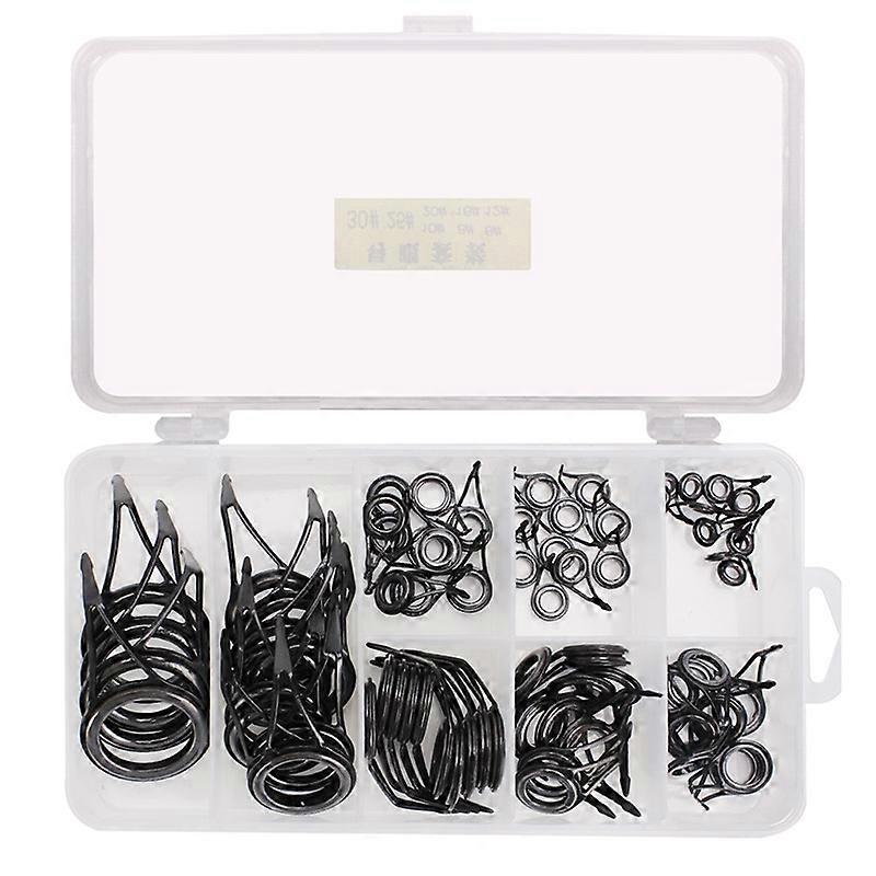 75 PCS / Box Ceramic Wire Loop Luya Rod Fishing Gear Accessories