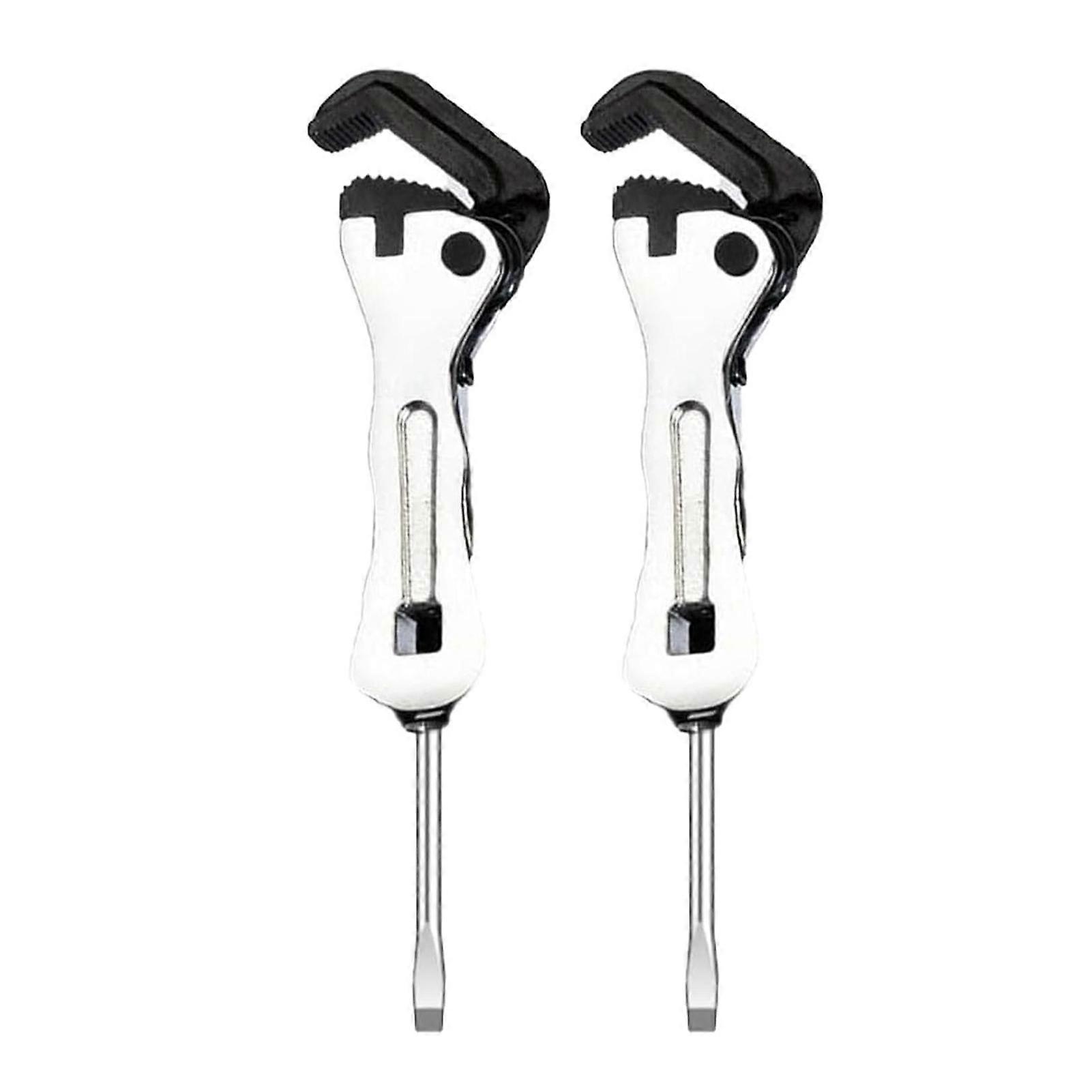 Micro Wrench 3.75 Inch Self Adjusting Multifunctional Small Pipe Vise Wrench for Tight Spaces
