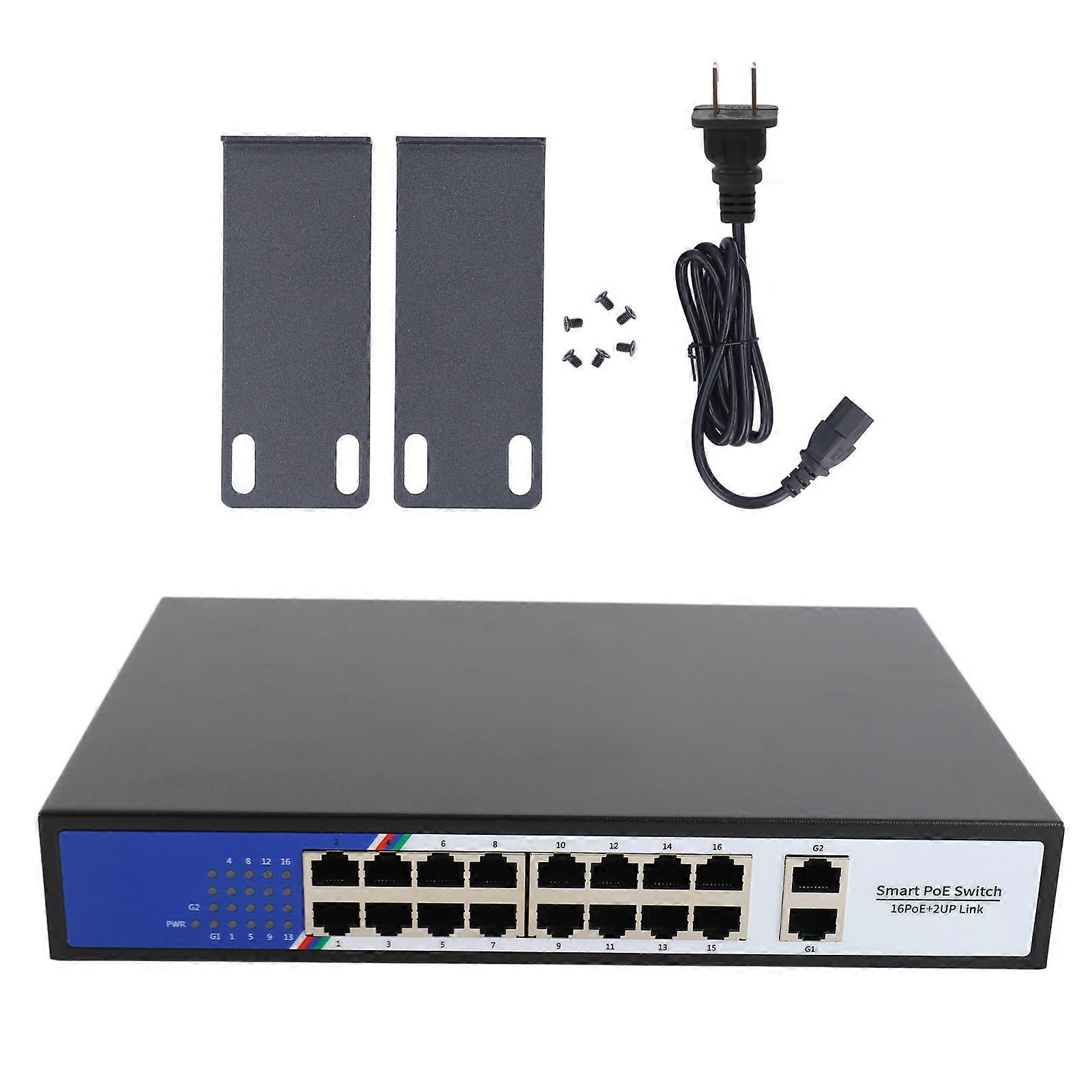 Ethernet Switch 18 Port Intelligent Home Network Hub Office Ethernet Splitter