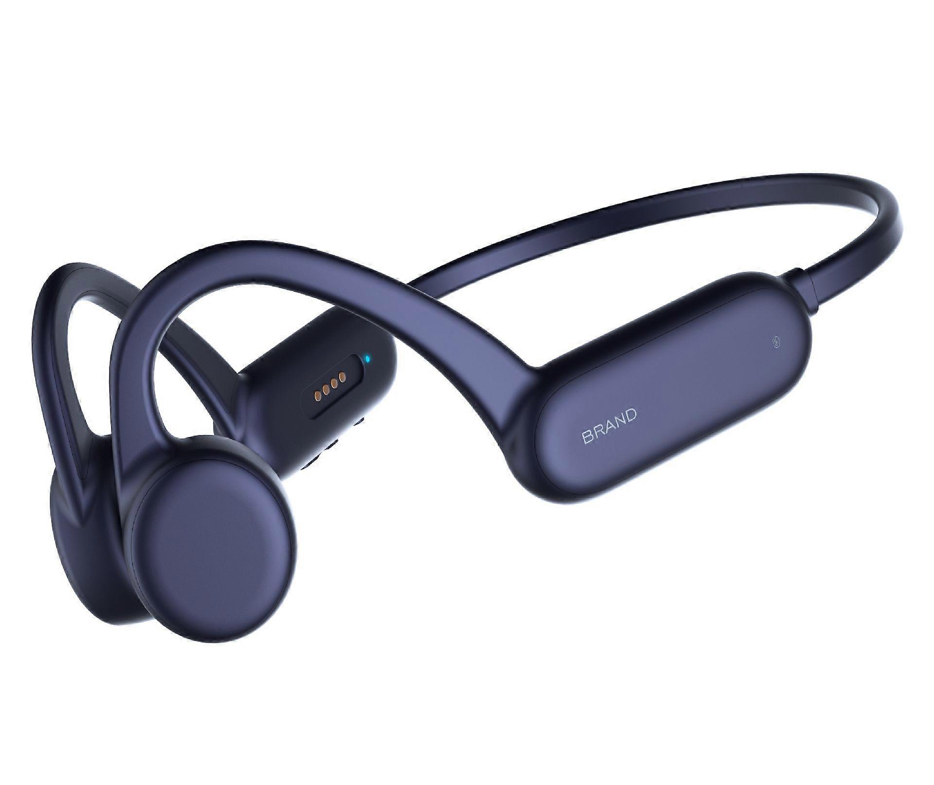 Open Ear Headphones Bluetooth Bone Conduction Headphones Wireless with Mic MP3 Player Built-in 8G Memory IPX 8 Waterproof Lightweight for Sports Drivi