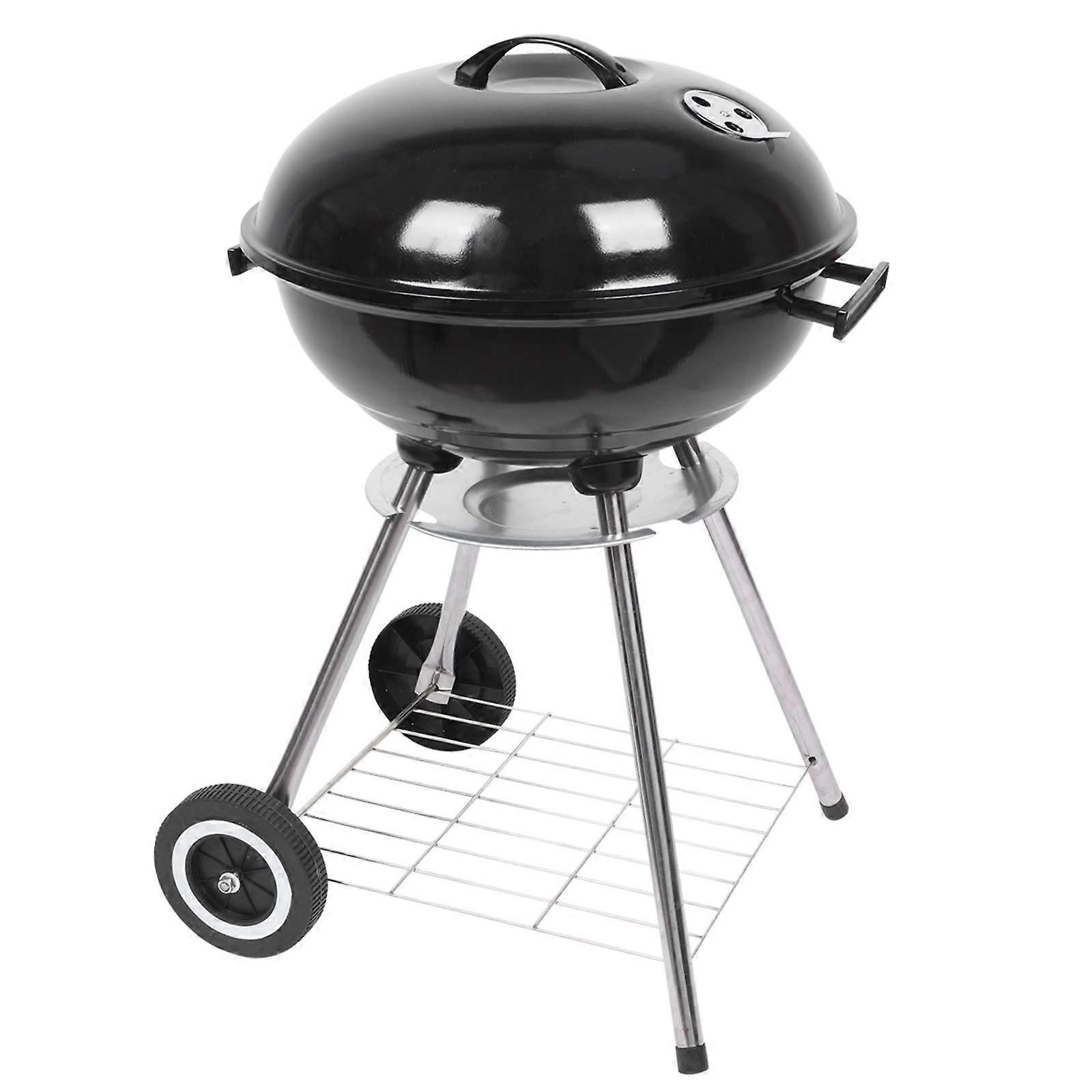 18 Inch Apple Charcoal Stove Enamel,18 Inch Charcoal Grill Original Kettle for Outdoor BBQ