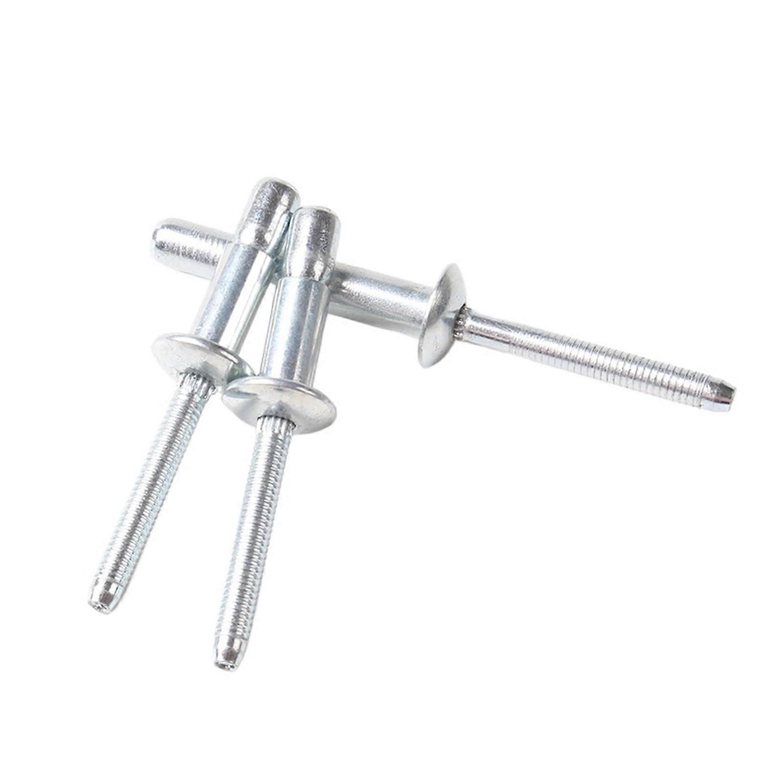 100pcs Carbon Steel zinc Plated Break Mandrel Rivets with Inner Lock and Outer Lock Wire Rivets Cup Rivets(4.8 14)