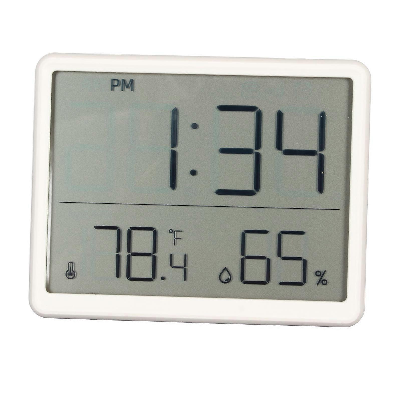 Digital Alarm Multifunction Ultra Thin Simple Style Temperature Humidity Electronic Clock for Bedroom Home Office