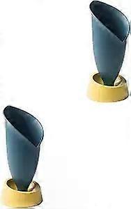 2 pcs Fork Storage Case Kitchen Chopsticks Drain Box Kitchen Drainage Box (Blue)