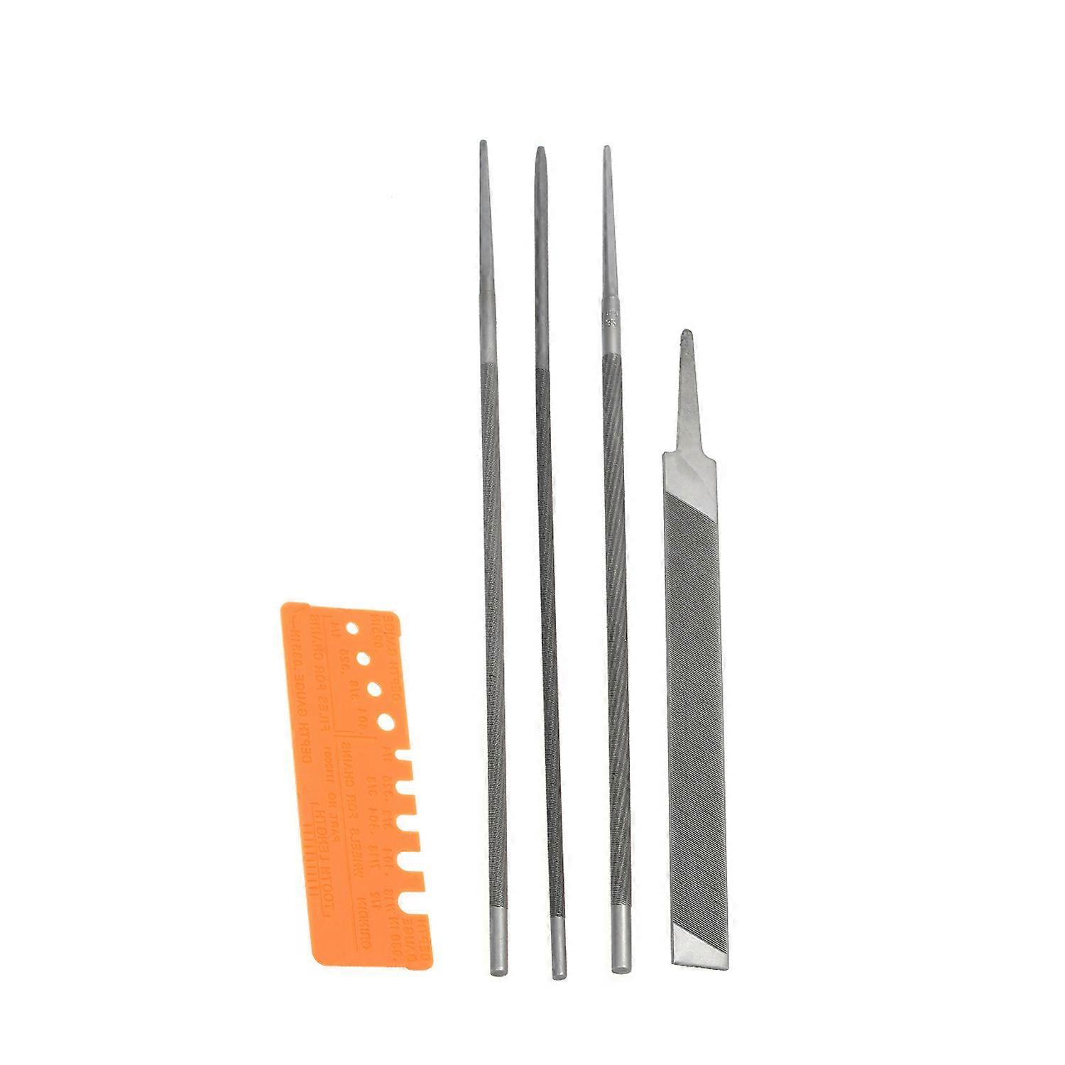 Portable Chainsaw Sharpener File Kit - Includes 5/32, 3/16, 7/32 Inch Files & Tool Pouch