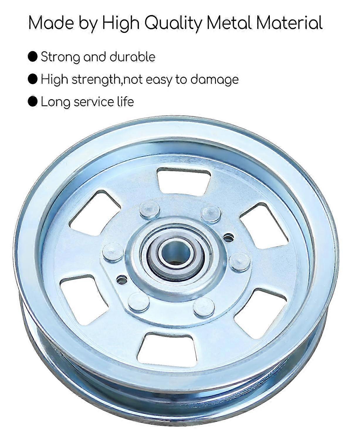 thumbnail interactive-video image 1 of 3 Pack Flat Idler Pulley 033-2000-00 For Bad Boy ZT Mowers – 48 50 54 60 Decks 1 of 3