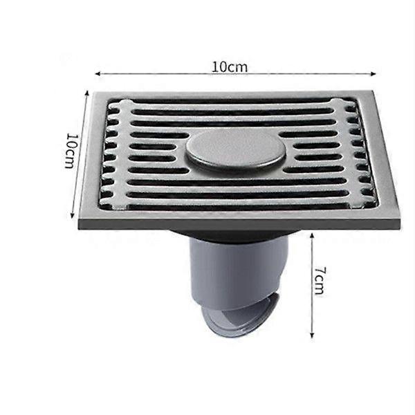1pc Shower Floor Drain Stainless Steel Square Floor Drain Strainer Dectable Anti-odor Drainer With Filter Core Bathroom HardwareCraft Pipe Cleaners