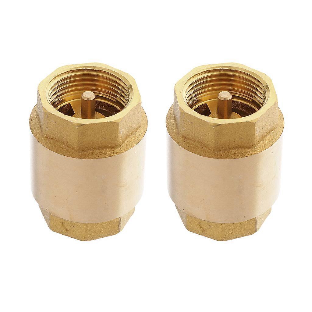 2x Non Return One Way Check Valve for Water Petrol Oils ect. 3/4 Inch