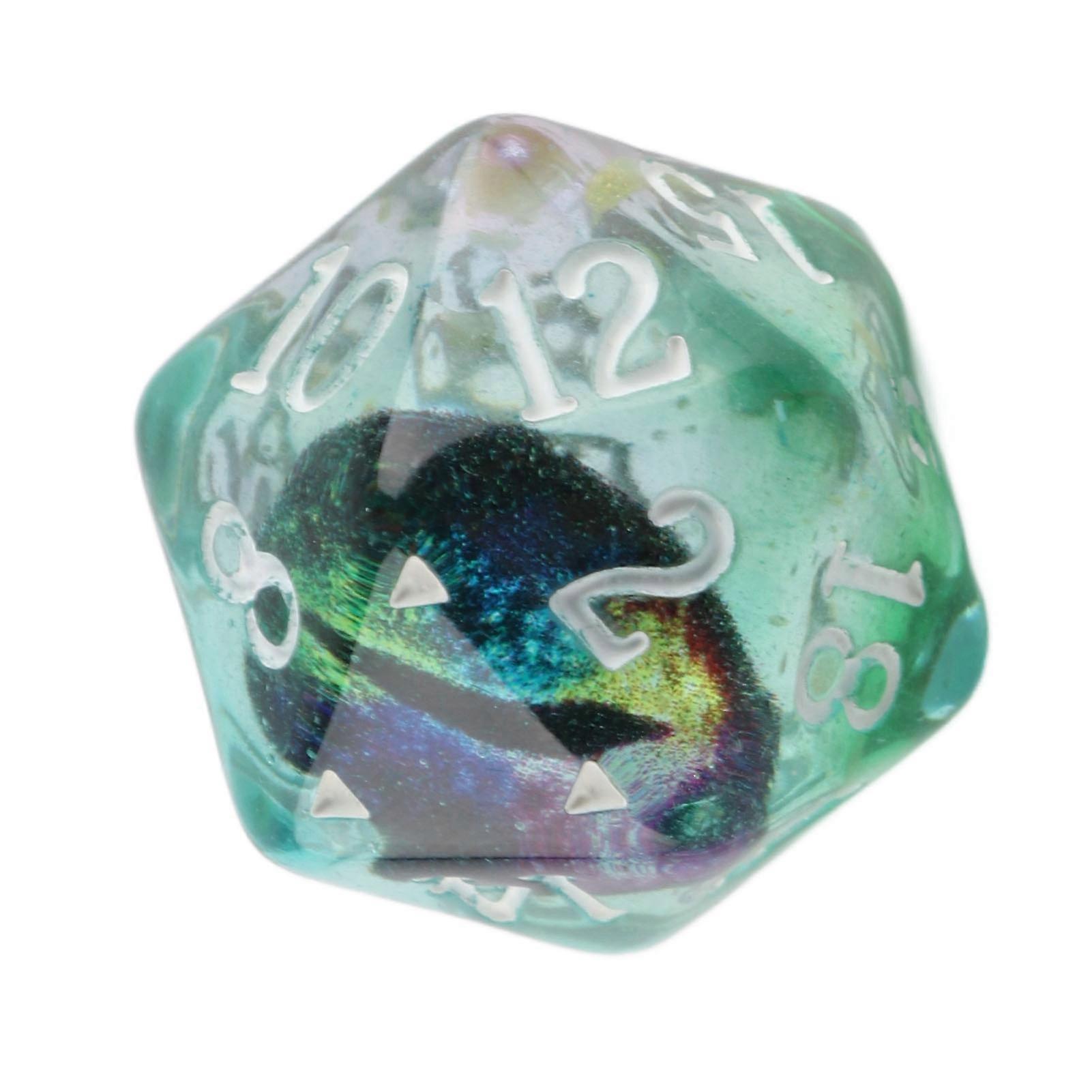 18 Sided Dice Resin Handmade for Table Game Desktop Office Halloween Decorations Variety of Colours