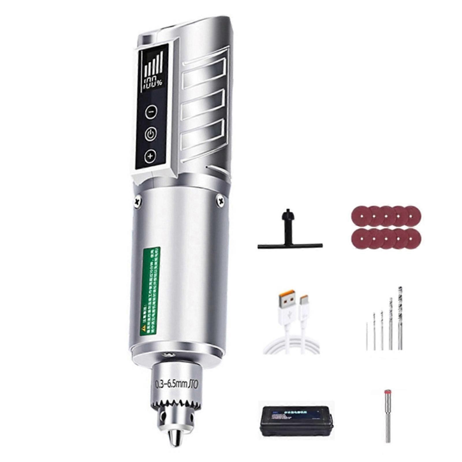 5V Cordless Rotary Tool Set with Variable Speed and Comfort Grip Cordless Drill Rotary Tool Mini Wireless Electric Drill