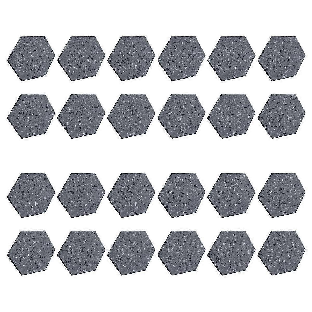 24Pcs Hexagonal Acoustic Panels Self-Adhesive Soundproof Foam 12x10x0.4 Inch for Noise & Echo Reduction