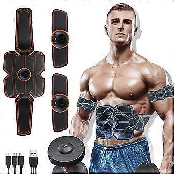Abs Stimulator, Spier Toner, Abdominale Toner - Training Apparaat voor Spieren - USB Oplaadbare Draadloze Draagbare Gym Device-Oranje