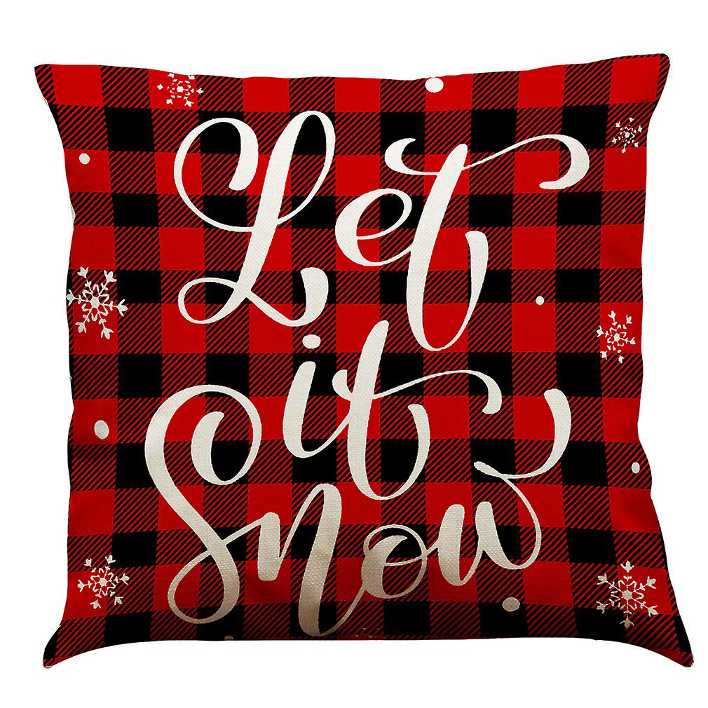 Let It Snow Written Pillowcase