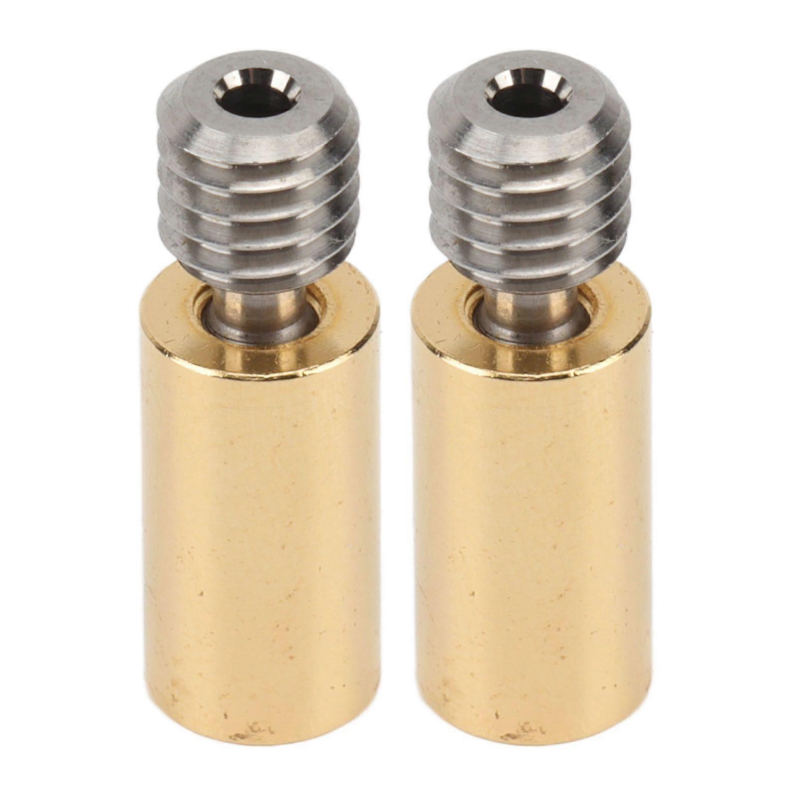 Hochwertiges 2pcs 3D-Drucker Zubehör E3D V6 Titanlegierung Messing Bimetall