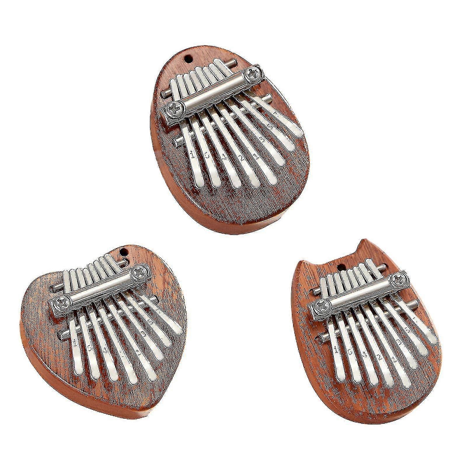 Mini piano à pouce Kalimba à 8 touches - Instrument de musique portable en bois