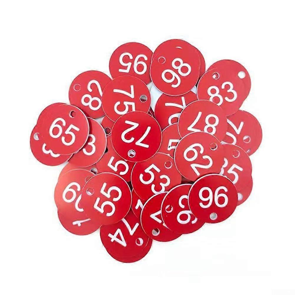 Set with 20 license plates for beehive and key identification stickers