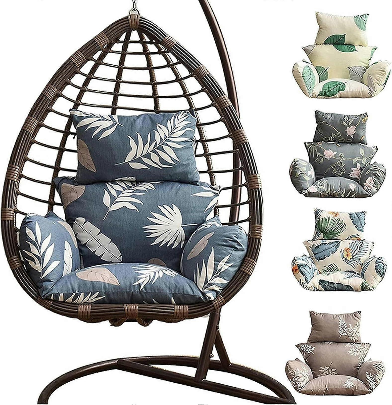 Hanging Chair Cushion For Polyrattan And Rattan Hanging Chairs Replacement Cushion With Headrest And Armrests Patio