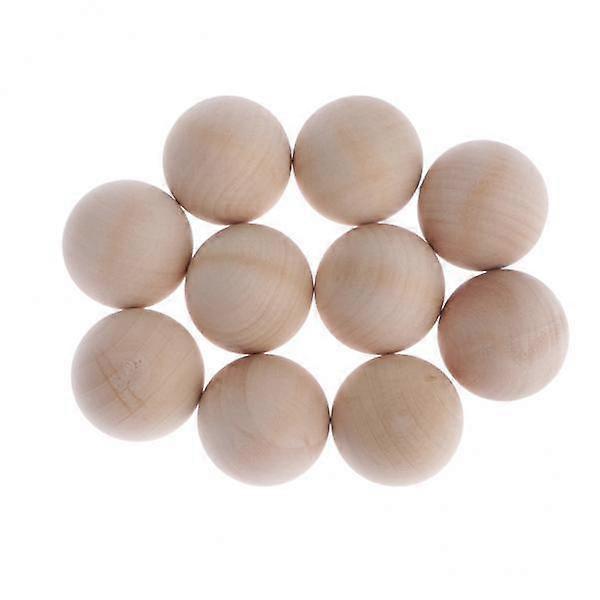 Handcrafted Beech Wood Spheres for Art Projects 35mm