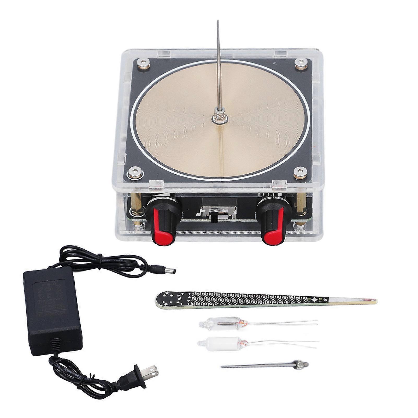 Gold Music Tesla Coil Touchable Artificial Lightning Bluetooth Audio Input Scientific Experiment AC100-240V US Plu