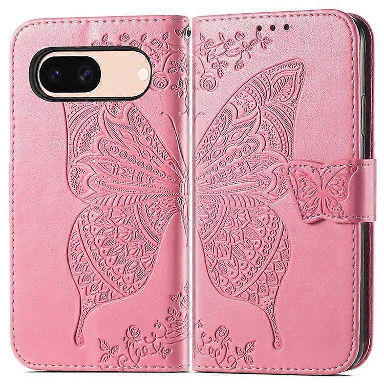Compatible For Google Pixel 8a Case Butterfly Leather Wallet Stand Phone Cover