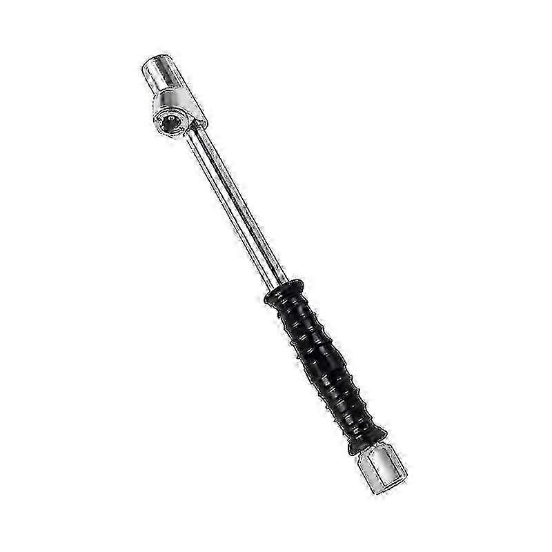 Dual-Air Tire Chuck Head Tire Inflator Rod Suitable for Trucks, Buses, and Tractors with Built-in Gauge