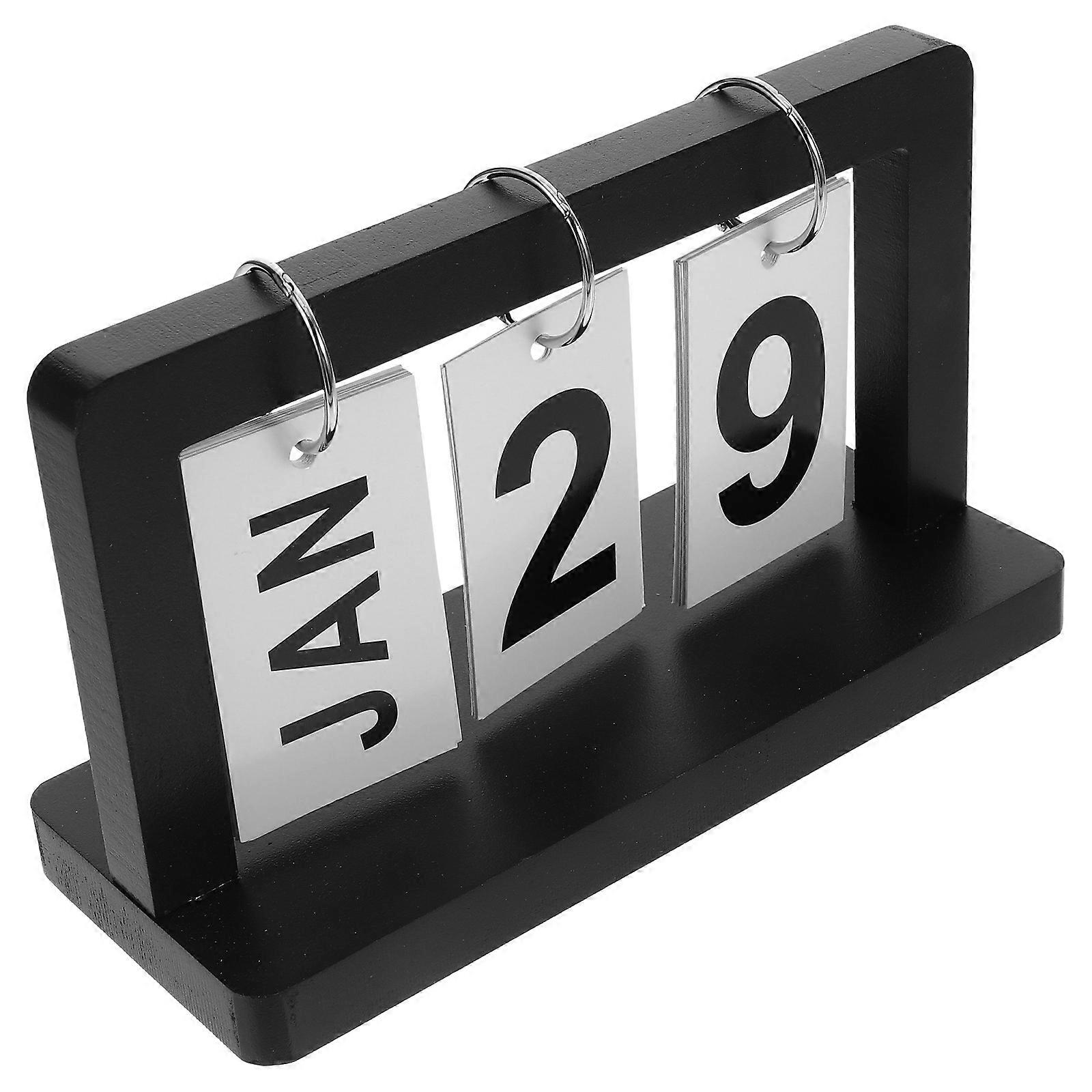 Desk Calendar, Rotating Month and Day Indicator, Adds Charm to Your Workspace