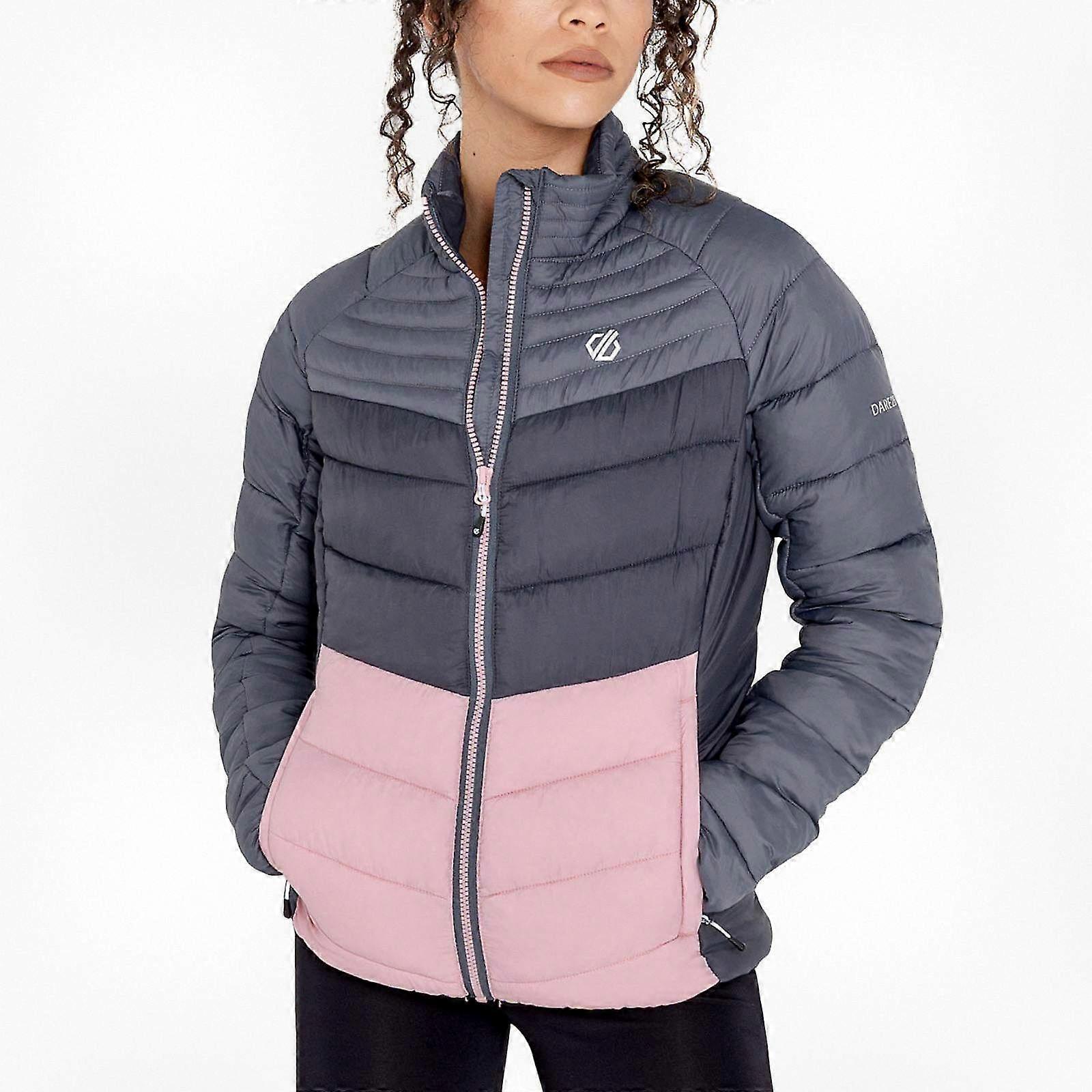 מעיל ז'קט חורף מרופד Preact לנשים Preact לפעילויות חוצות - מעיל מעיל מבודד מרופד חם בוורוד פודרה