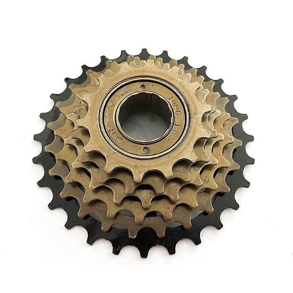 Cassettes  Sprockets Bicycle Freewheel for Screwing On, 6/7/8 Gears, Freewheel, 13/1428 Teeth, Chainring Freewheel Bicycle Sprocket (6 Speed Black)