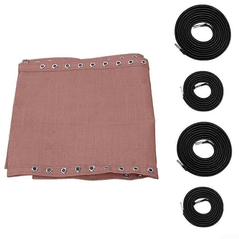 Revitalize your beach chair with a replacement fabric cord set, including a nylon cloth and elastic ropes for easy repair (Coffee) Coffee