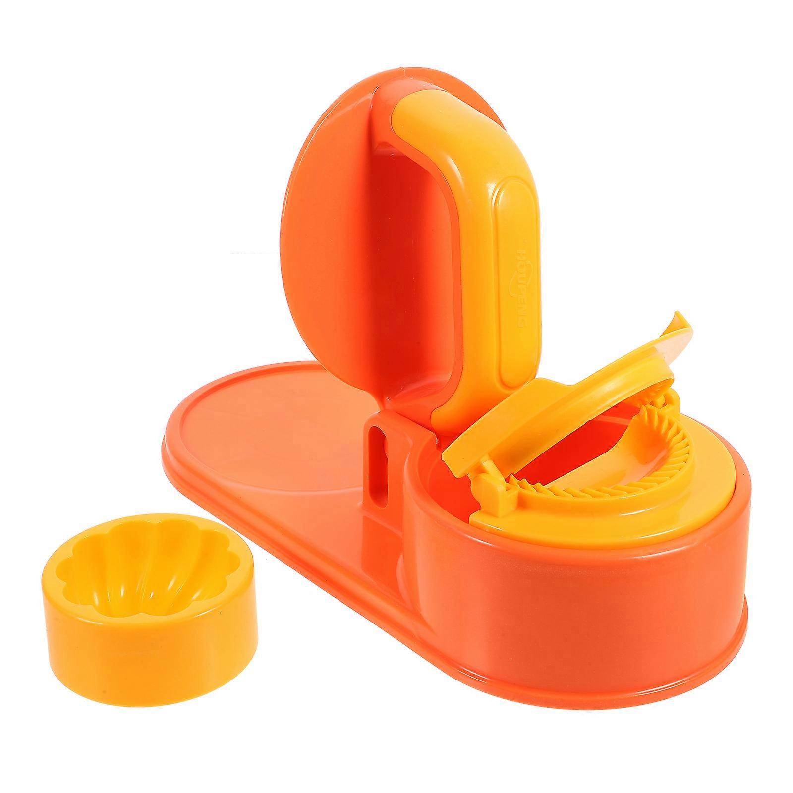 Manual Dumpling Maker Press Mold with Ergonomic Handle, Plastic Dough Wrapper Tool for Easy Sealing and Shaping, Bright Accessory for Family Cooking