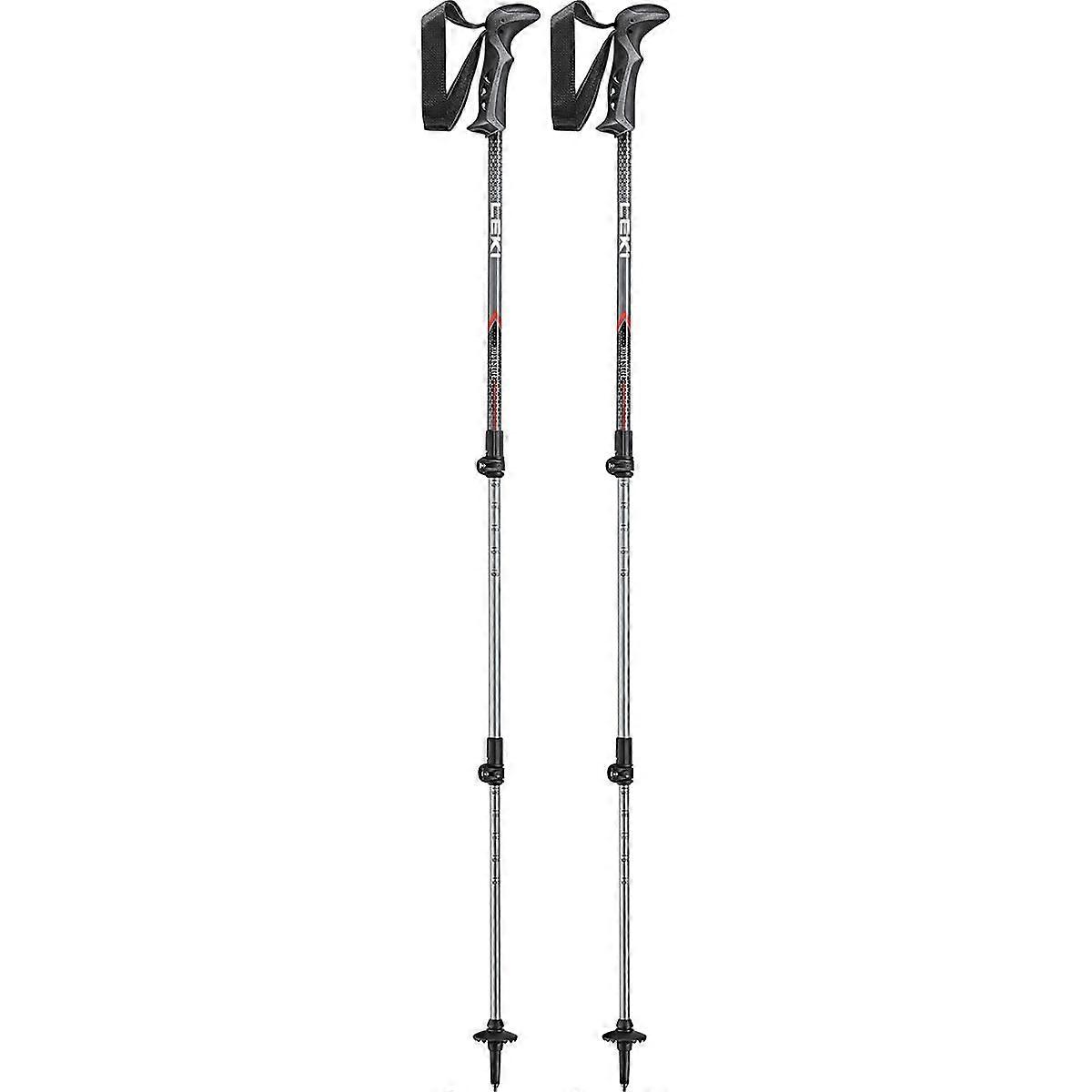 Rockslite Hiking Poles, BlackWhiteBright Red