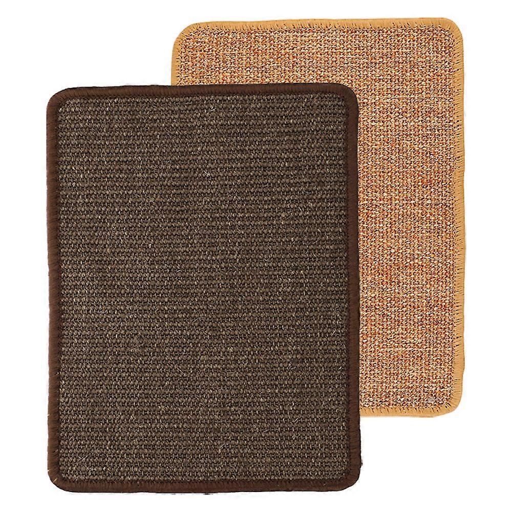 Household Cat Scratcher Floor Cat Scratchpad Protect Furniture Rectangular Shape 2Pcs